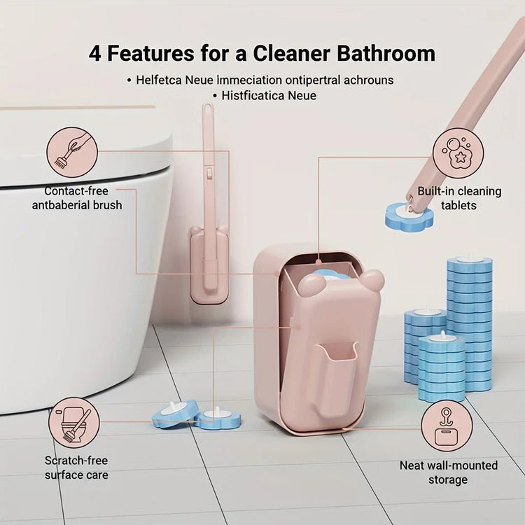 360° Wall - Mount Toilet Brush Set - YHWH